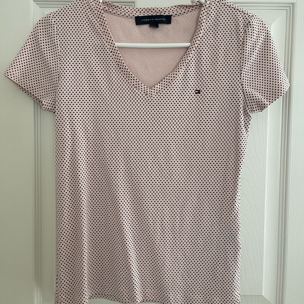 Tommy Hilfiger pink w/ black dots, Medium